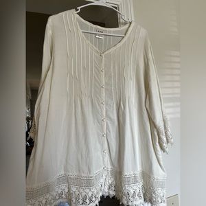 Blair white shirt size Xl